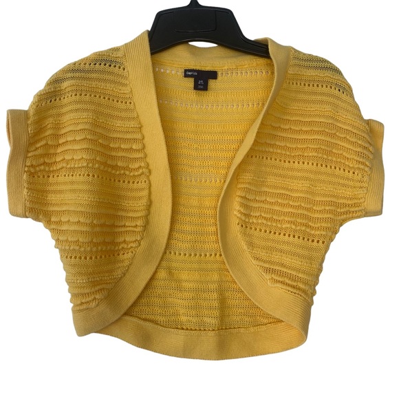GAP Yellow Bolero Crochet Top - Girls Size 6-7 Years Old - Picture 1 of 4